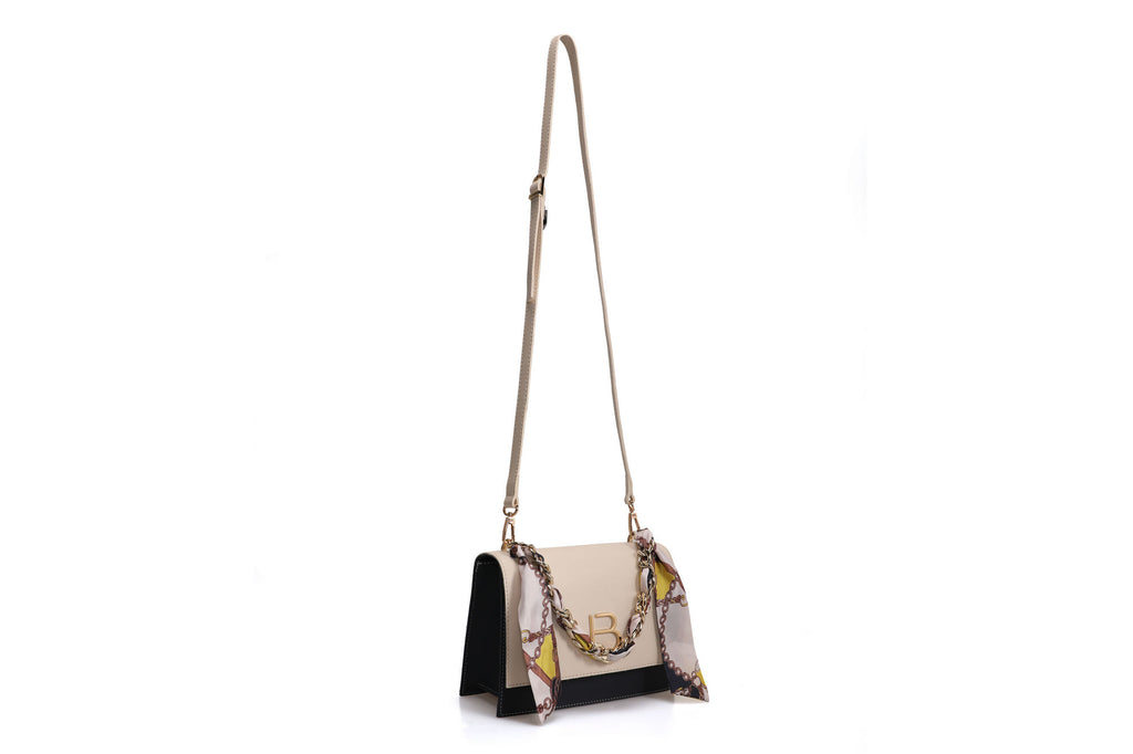 918 - Cream, Dark Blue