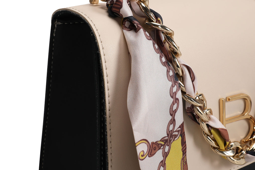 918 - Cream, Dark Blue