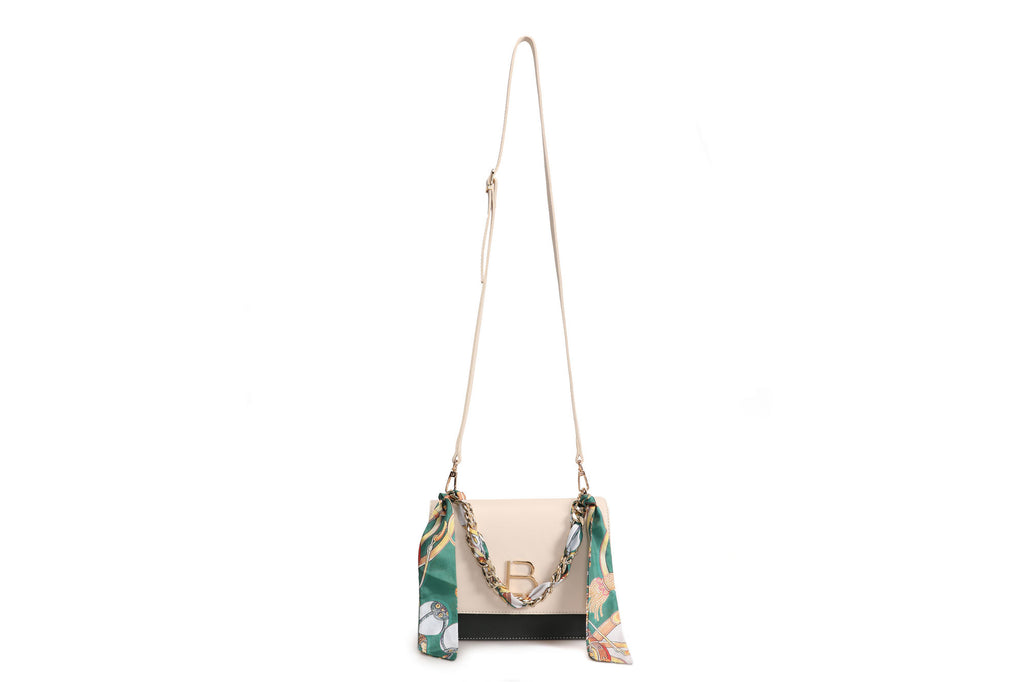 918 - Cream, Dark Green