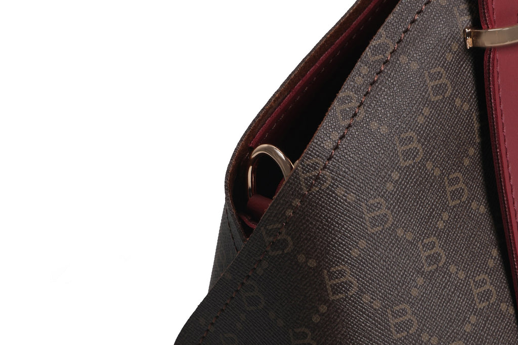 1233 - Brown, Claret Red