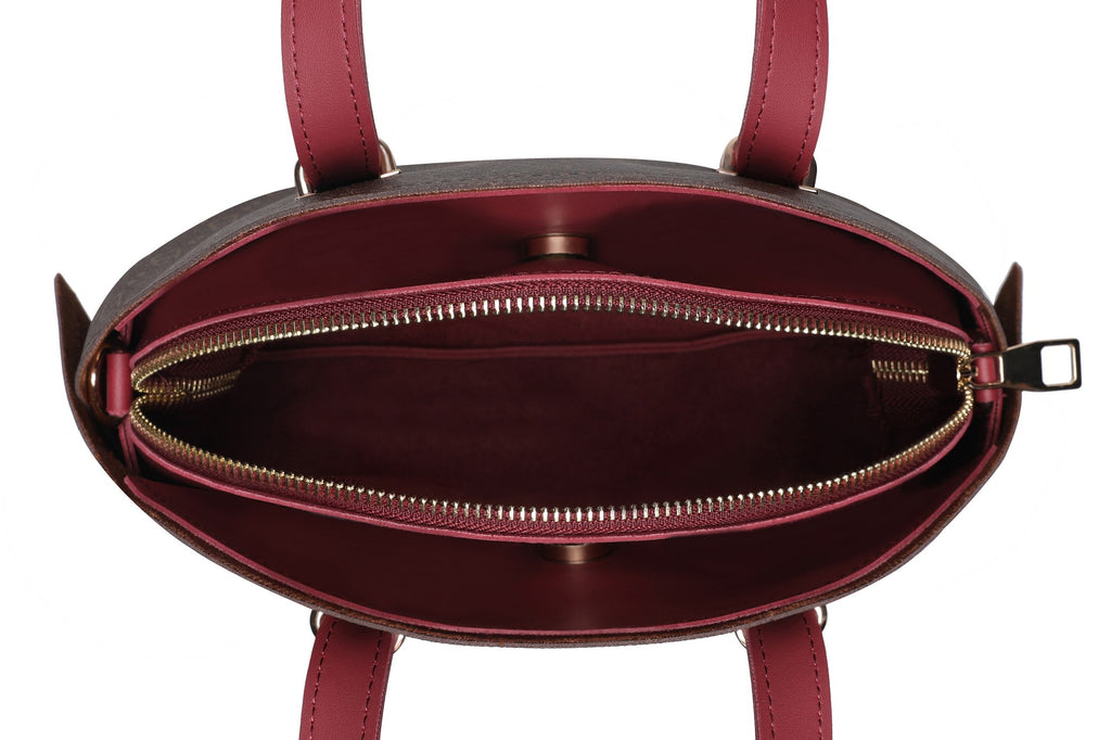 1233 - Brown, Claret Red