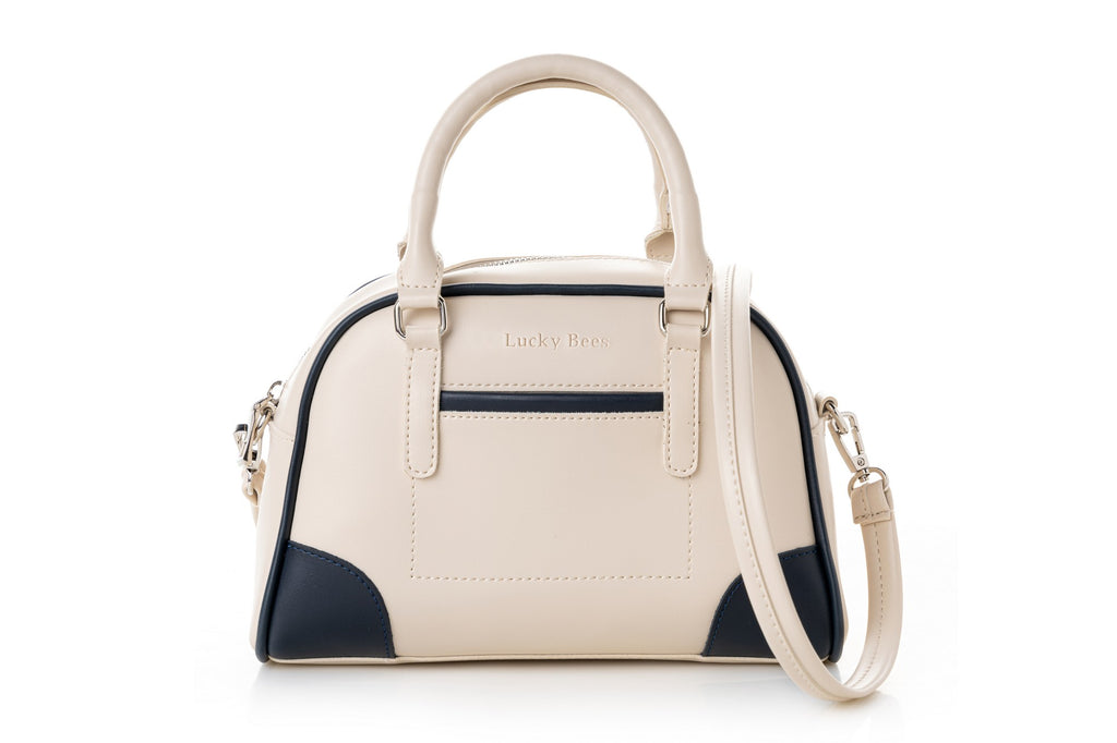 1282 - Cream, Dark Blue