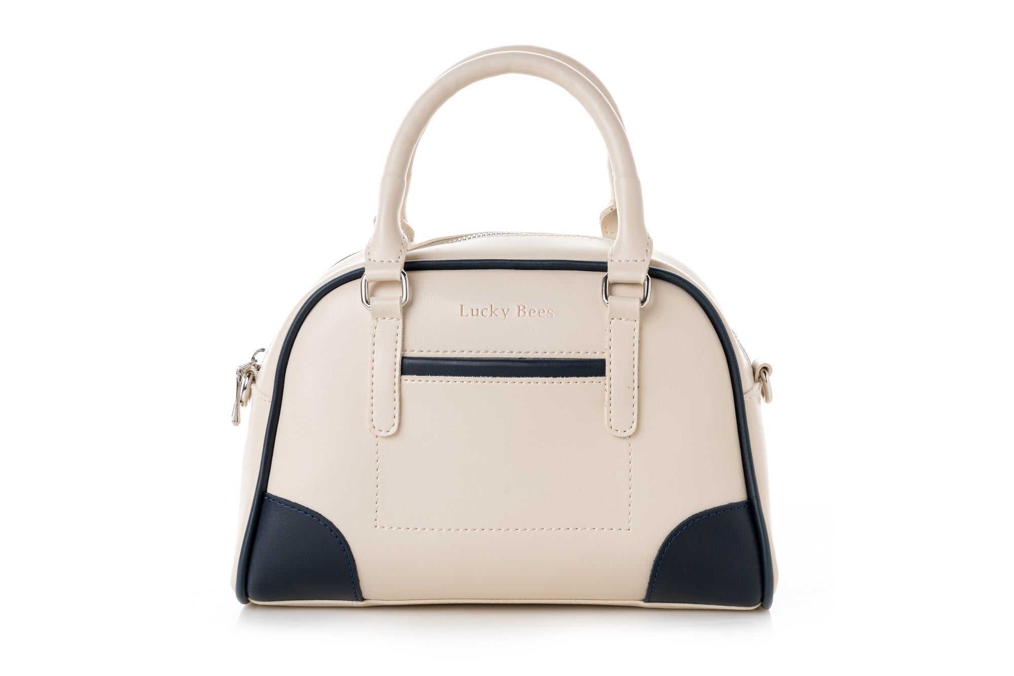 1282 - Cream, Dark Blue