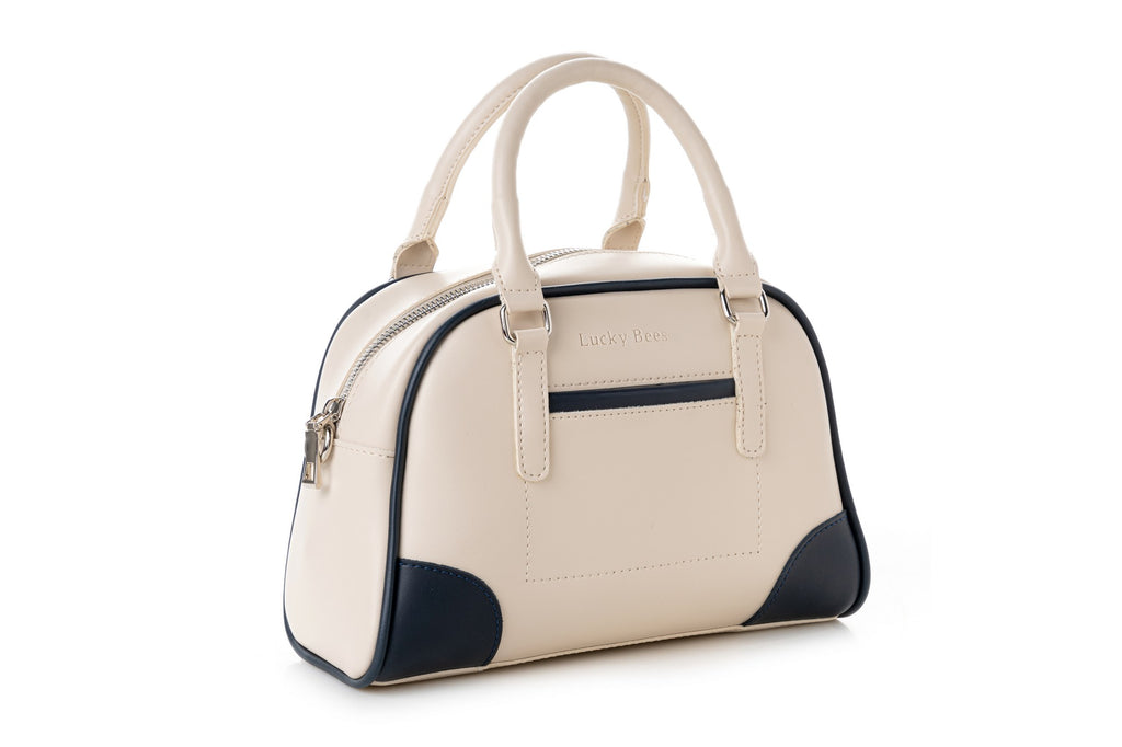1282 - Cream, Dark Blue