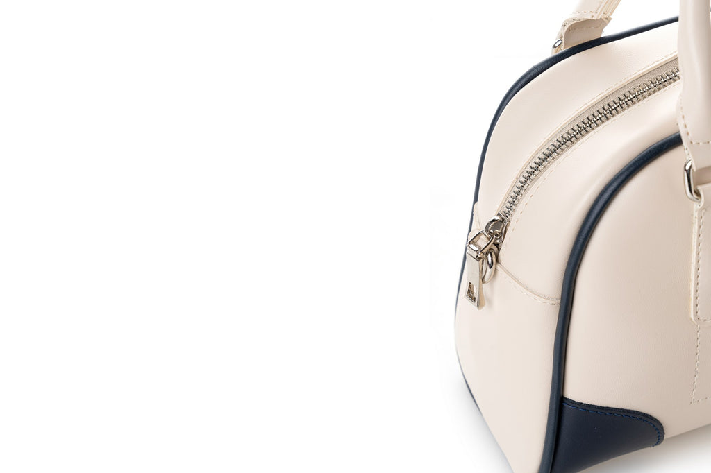 1282 - Cream, Dark Blue