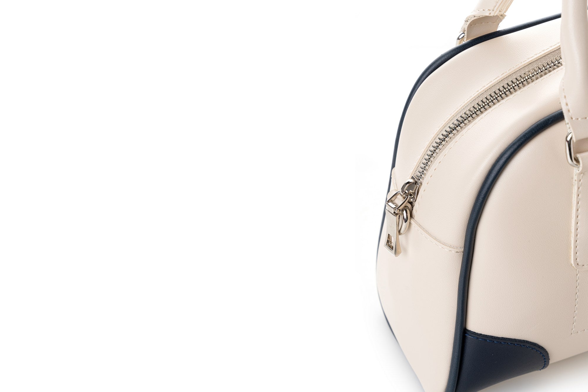 1282 - Cream, Dark Blue