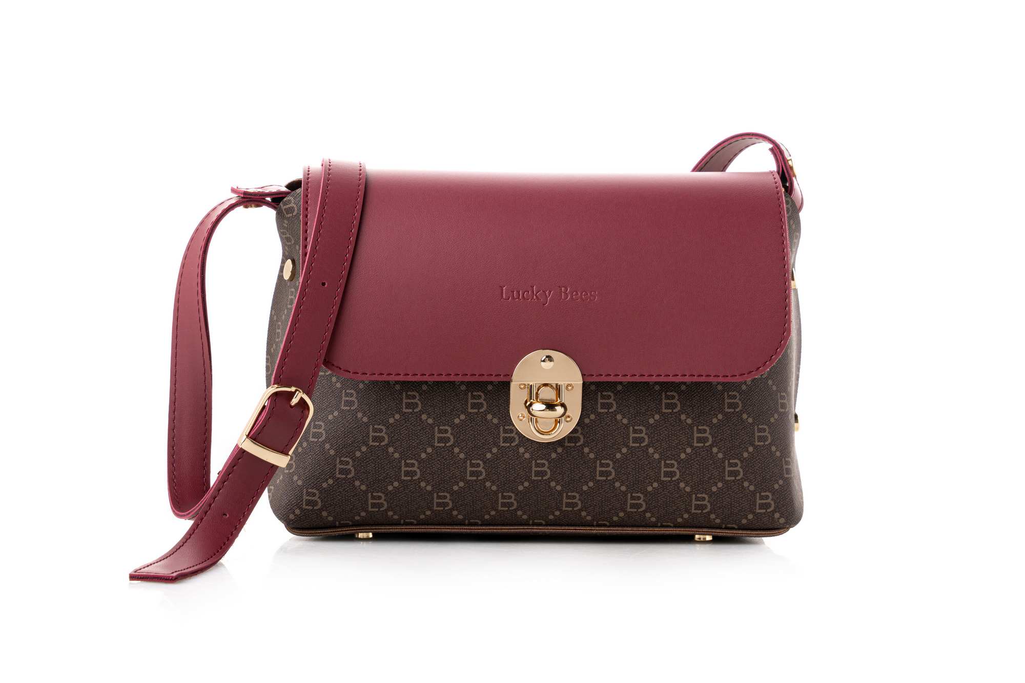 1278 - Brown, Claret Red