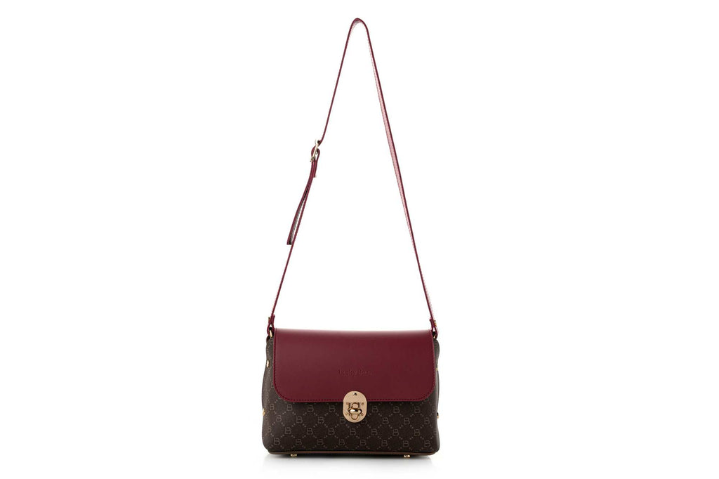 1278 - Brown, Claret Red