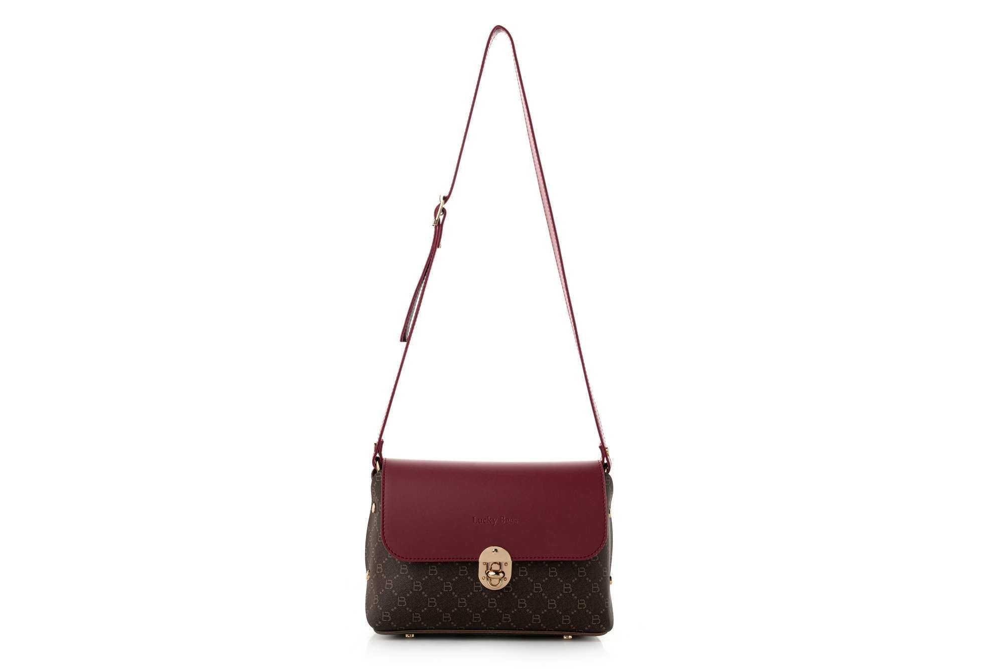 1278 - Brown, Claret Red