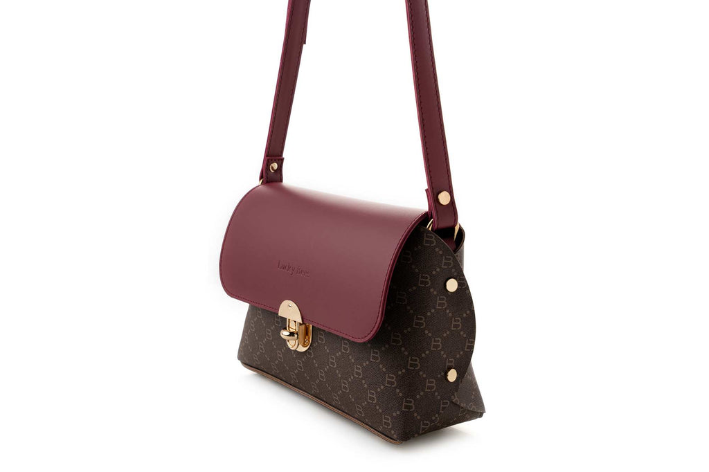 1278 - Brown, Claret Red