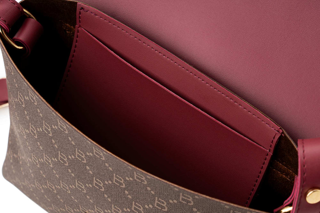 1278 - Brown, Claret Red