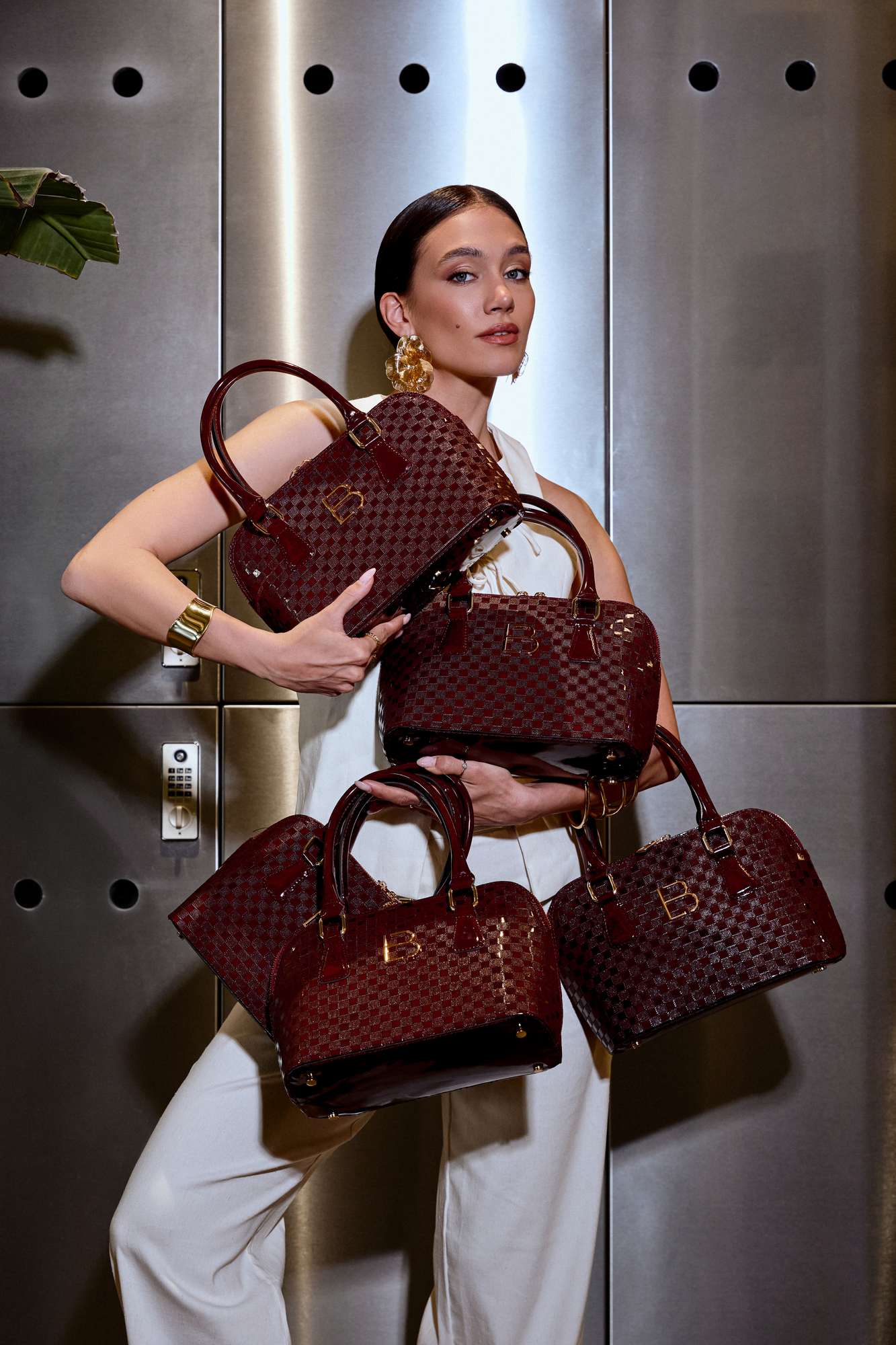 Brigitte - Claret Red