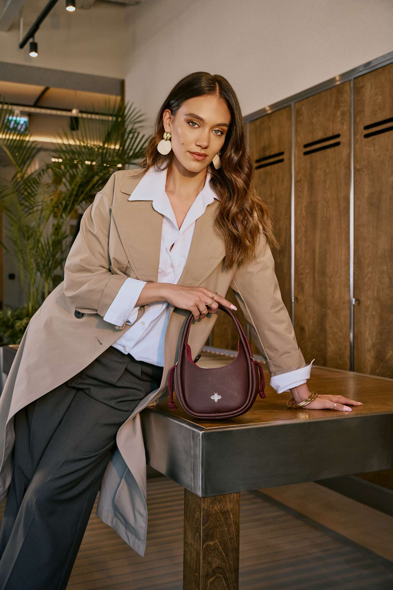 Hedy - Claret Red